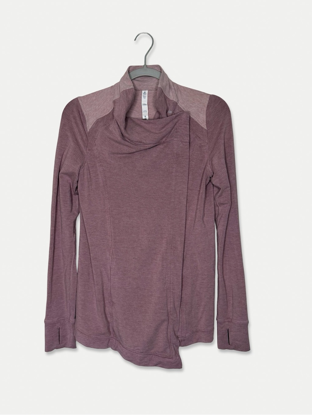 Lululemon Size 4 Pink Purple Jacket Button Neck Closure Pockets GUC